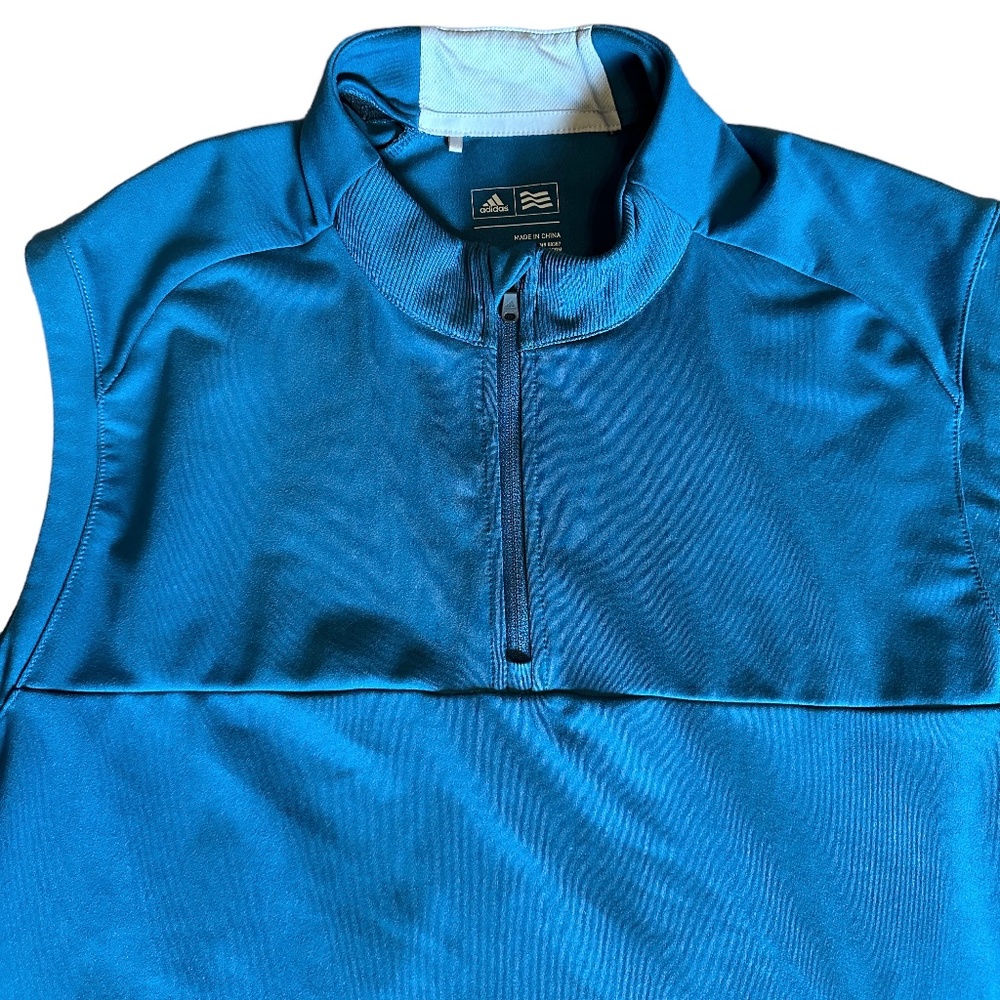 adidas Club 1/4 Zip Vest Sz L - Picture 2 of 6